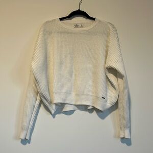 Hollister white sweater